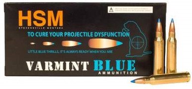 HSM 223 Rem Ammunition Varmint Blue 55 Grain Sierra Blitzking 20 rounds
