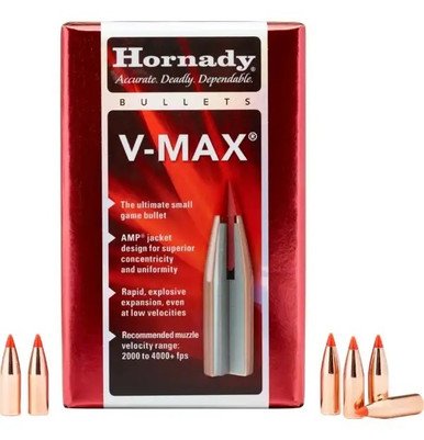Hornady 6.5mm (.264 Dia) Reloading Bullets H22601 95 Gain V-Max 100 Pieces