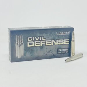 Liberty 223 Rem Ammunition Civil Defense LACD223019 55 Grain Fragmenting Hollow Point Lead-Free 20 Rounds