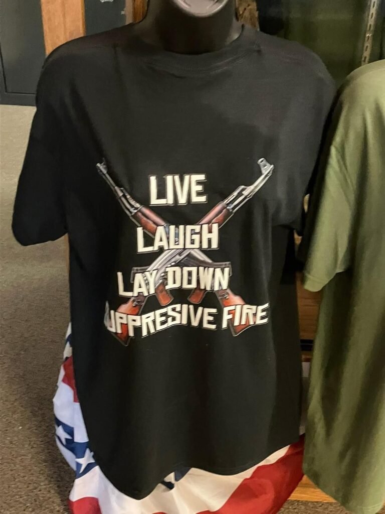 LIVE LAUGH LAY DOWN SURPRESSIVE FIRE SHIRT