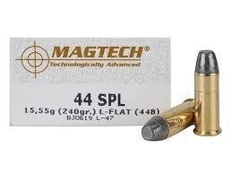 Magtech 44 Special Ammunition Cowboy Action Loads MT44B 240 Grain Flat Lead Round Nose 50 rounds
