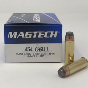 Magtech 454 Casull Ammunition MT454A 260 Grain Semi-Jacketed Flat Soft Point 20 Rounds