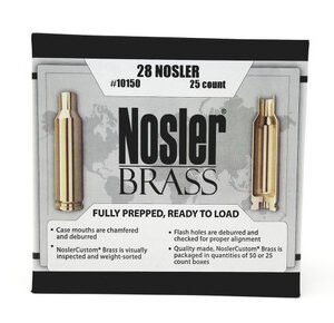 Nosler 28 Nosler New Unprimed Brass Casting 10150 25 Pieces
