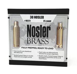 Nosler 30 Nosler New Unprimed Brass Casting 10221 25 Pieces