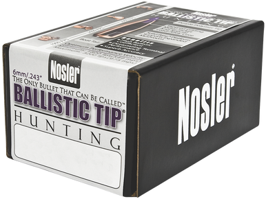 Nosler 6mm (.243Dia) Reloading Bullets 24095 95 Grain Hunting Ballistic Tip 50 Pieces