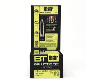 Nosler 6.5mm/.264 diam Reloading Bullets 26140 140 Grain Spitzer 50 Pieces