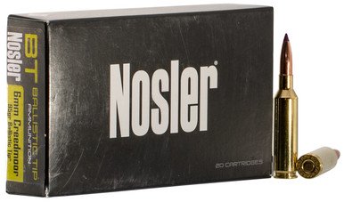 Nosler 6mm Creedmoor Ammunition 40052 95 Grain Ballistic Tip 20 Rounds