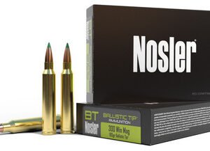 Nosler 300 Win Mag Ammunition 40053 180 Grain Ballistic Tip 20 Rounds