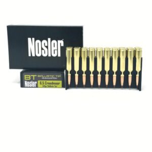 Nosler 6.5 Creedmoor Ammunition Hunting 40064 140 Grain Ballistic Tip 20 Rounds
