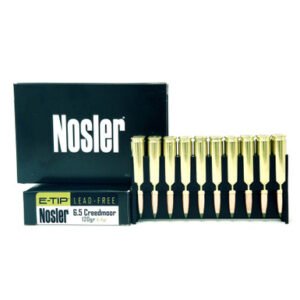 Nosler 6.5 Creedmoor Ammunition Hunting 40398 120 Grain E-Tip Ballistic Tip 20 Rounds
