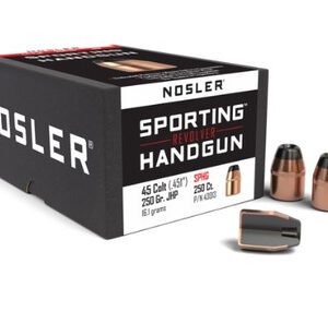 Nosler 45 Colt (.451 Dia) Reloading Bullets Sporting Handgun NOS43013 250 Grain Jacketed Hollow Point 100 Pieces