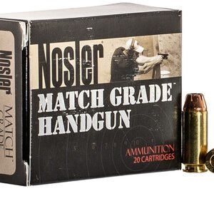 Nosler 10mm Ammunition 51400 Match Grade 180 Grain Hollow Point 20 Rounds