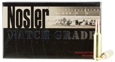 Nosler 22 Nosler Ammunition Match Grade 60016 77 Grain Custom Competition 20 Rounds