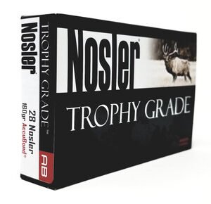 Nosler 28 Nosler Ammunition Trophy Grade 60035 160 Grain AccuBond 20 Rounds