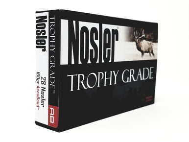 Nosler 28 Nosler Ammunition Trophy Grade 60035 160 Grain AccuBond 20 Rounds