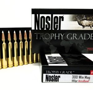 Nosler 300 Win Mag Ammunition Trophy Grade 60059 180 Grain AccuBond 20 Rounds