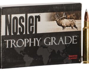 Nosler 280 Ack Imp Ammunition 60076 160 Grain AB Soft Point 20 Rounds