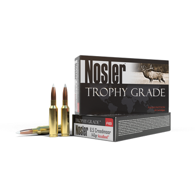 Nosler 6.5 Creedmoor Ammunition Trophy Grade 60080 140 Grain AccuBond 20 Rounds