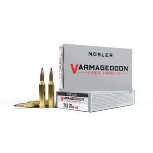 Nosler 243 Win Ammunition NOS61029 70 Grain Varmageddon Ballistic Tip 20 Rounds