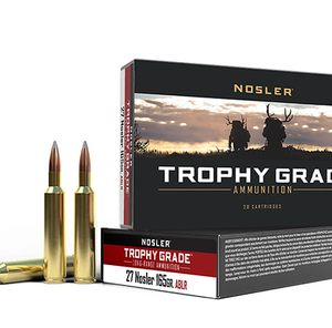 Nosler 27 Nosler Ammunition 165 Grain Bonded Core Long Range 20 Rounds