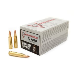 Nosler 22 Nosler Ammunition 65180 Varmageddon 62 Grain Hollow Point 50 Rounds