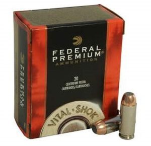 Federal 10mm Auto Ammunition Vital-Shok P10T1 180 Grain Trophy Bonded Jacketed Soft Point 20 rounds