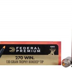 Federal 270 Win Ammunition Vital-Shok P270TT1 130 Grain Trophy Bonded Tip 20 rounds