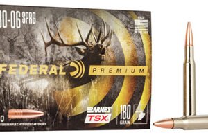 Federal 30-06 Ammunition P3006AE 180 Grain Barnes Triple-Shock X Hollow Point 20 Rounds
