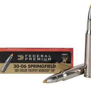 Federal 30-06 Ammunition Vital-Shok P3006TT1 180 Grain Trophy Bonded Top 20 rounds