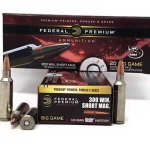 Federal 300 WSM Ammunition P300WSMB 180 Grain Nosler Partition 20 Rounds