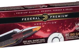 Federal 300 WSM Ammunition P300WSMTT1 180 Grain Trophy Bonded Tip 20 Rounds