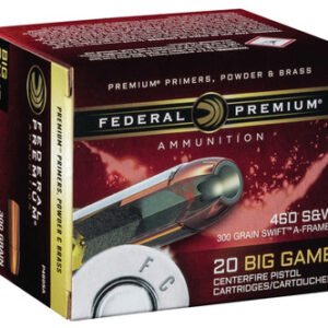Federal 460 S&W Mag Ammunition P460SA 300 Grain Swift A-Frame 20 Rounds