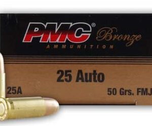 PMC 25 Auto Ammunition PMC25A 50 Grain Full Metal Jacket 50 rounds
