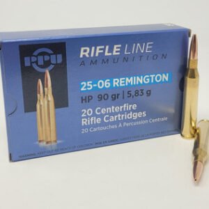 Prvi PPU 25-06 Remington Ammunition PP2506H 90 Grain Hollow Point 20 rounds