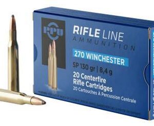 Prvi PPU Standard Rifle 270 Winchester Ammunition PP2701 130 Grain Soft Point 20 Rounds