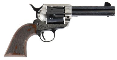 Cimarron Frontier PP410LSFW Pre-War 1896-1940 .45 Colt 4.75" 6 Rounds Blued/Laser Engraved/Walnut Grips