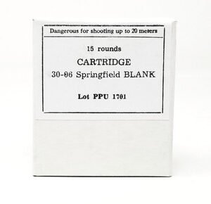 Prvi PPU 30-06 Ammunition PPB3006 Blanks 15 Rounds