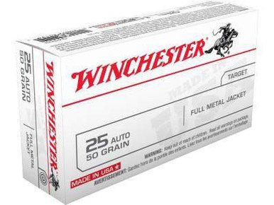 Winchester 25 Auto Q4203 50 gr FMJ 50 rounds