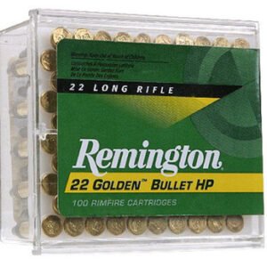 Remington 22 LR Ammunition 1600 36 Grain Golden Bullet Hollow Point 100 Rounds