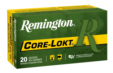 Remington 6mm Creedmoor Ammunition Core-Lokt R6CM01 100 Grain Pointed Soft Point 20 Rounds