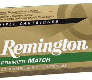 Remington 223 Rem Ammunition Premier Match RM223R1 69 Grain Sierra MatchKing Boat Tail 20 Rounds