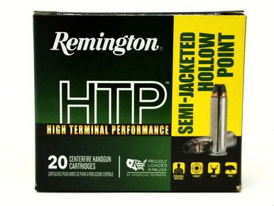 Remington 357 Mag Ammunition HTP High Terminal Performance RTP357M10A 180 Grain Semi-Jacketed Hollow Point 20 Rounds