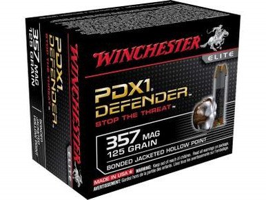 Winchester 357 Mag Supreme Elite PDX1 S357MPDB 125 gr Bonded JHP 20 rounds