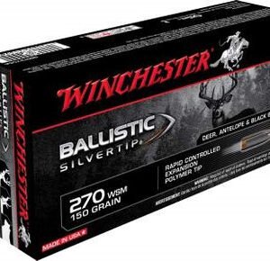 Winchester 270 WSM Supreme SBST2705A 150 gr Ballistic Silvertip 20 rounds