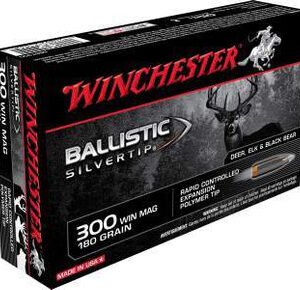 Winchester 300 Win Mag Supreme SBST300 180 gr Ballistic Silver Tip 20 rounds