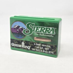 Sierra 6.5mm (.264 Dia) Reloading Bullets Gameking SRAA1730 140 Grain Spitzer Boat Tail 100 Pieces