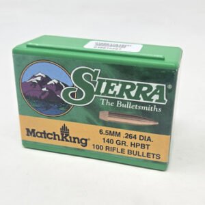 Sierra 6.5mm (.264 Dia) Reloading Bullets Matchking SRAA1740 140 Grain Hollow Point Boat Tail 100 Pieces