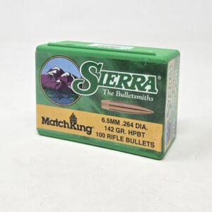 Sierra 6.5mm (.264 Dia) Reloading Bullets Matchking SRAA1742 142 Grain Hollow Point Boat Tail 100 Pieces