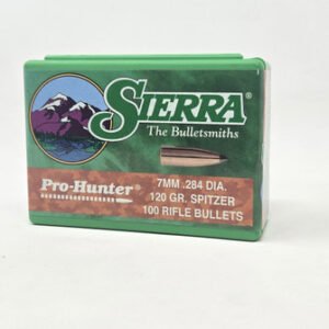 Sierra 7mm (.284 Dia) Reloading Bullets Pro Hunter SRAA1900 120 Grain Spitzer Soft Point 100 Pieces
