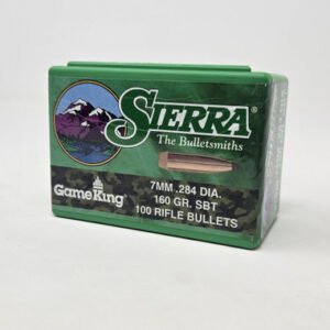 Sierra 7mm (.284 Dia) Reloading Bullets Gameking SRAA1920 160 Grain Boat Tail Spitzer Soft Point 100 Pieces